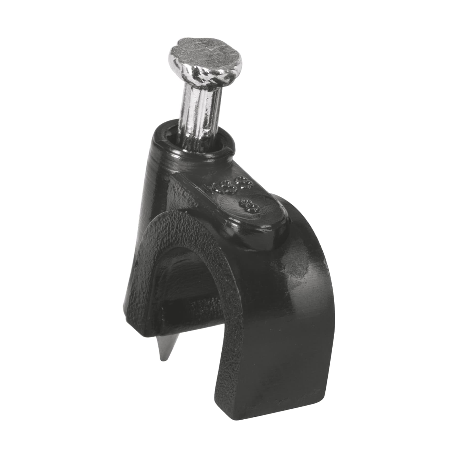 Volteck GCU-8N, Bolsa con 20 grapas negras de 8 mm para cable redondo