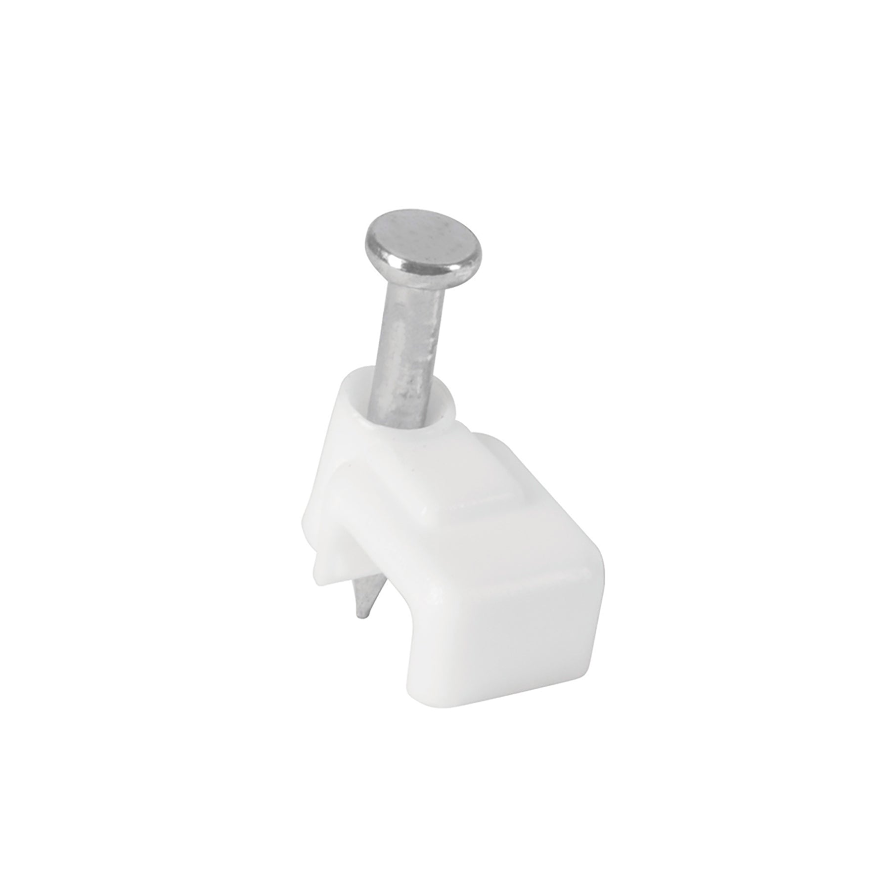 Volteck GPL-5BG, Bolsa con 500 grapas blancas de 3 X 6 mm para cable plano