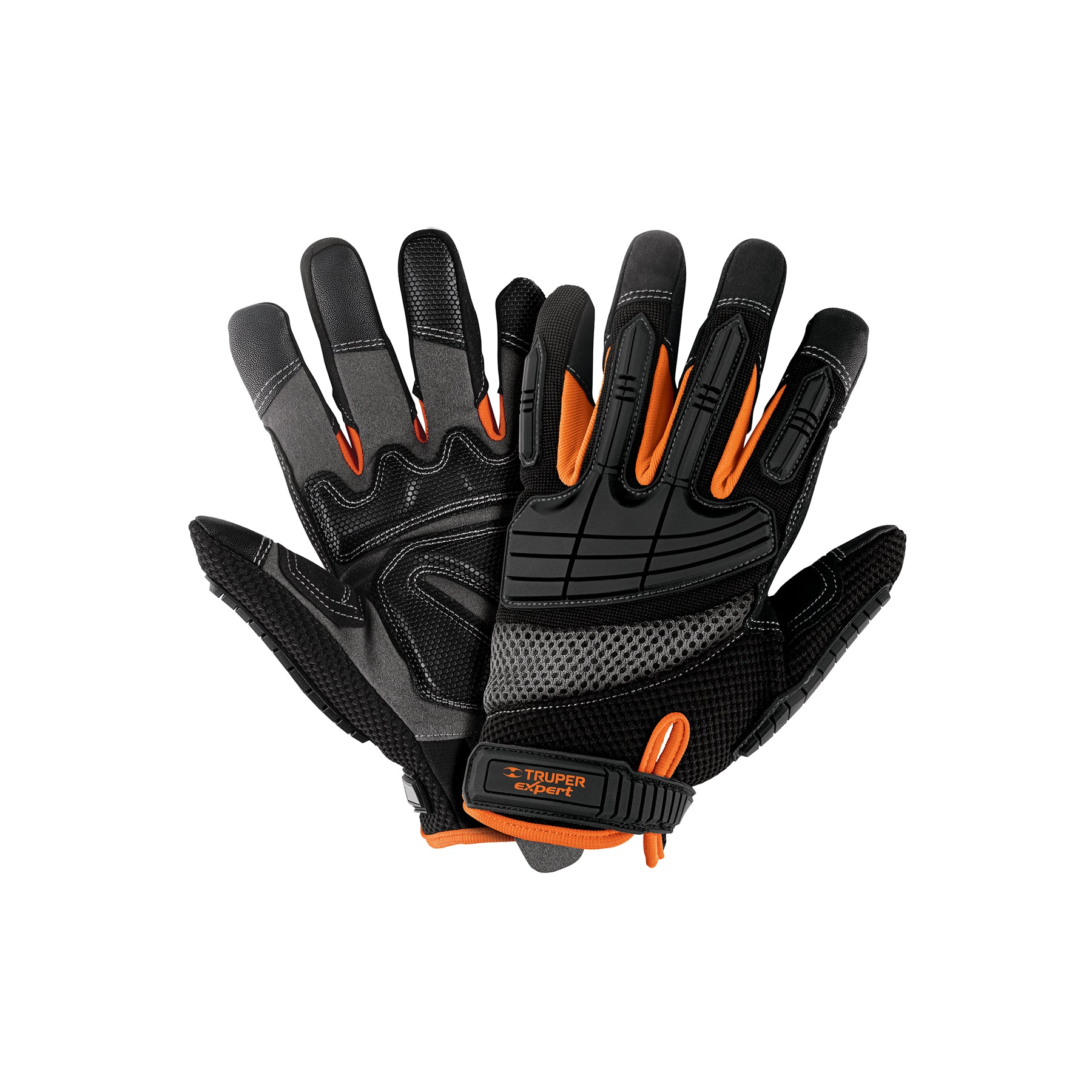 Truper Expert GU-665, Guantes para mecánicos con protección anti-impacto