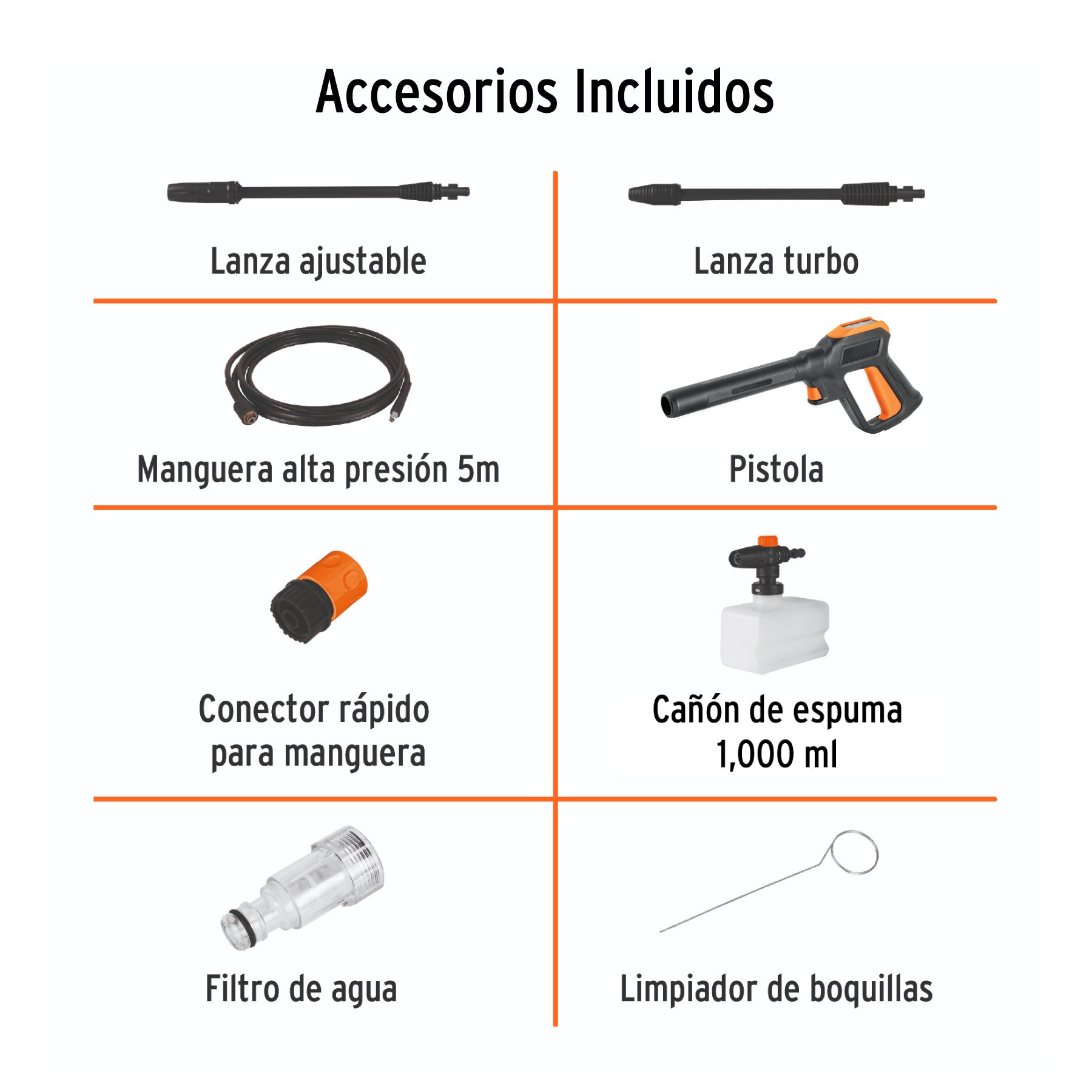 Truper HILA-2000, Hidrolavadora eléctrica 2000 PSI