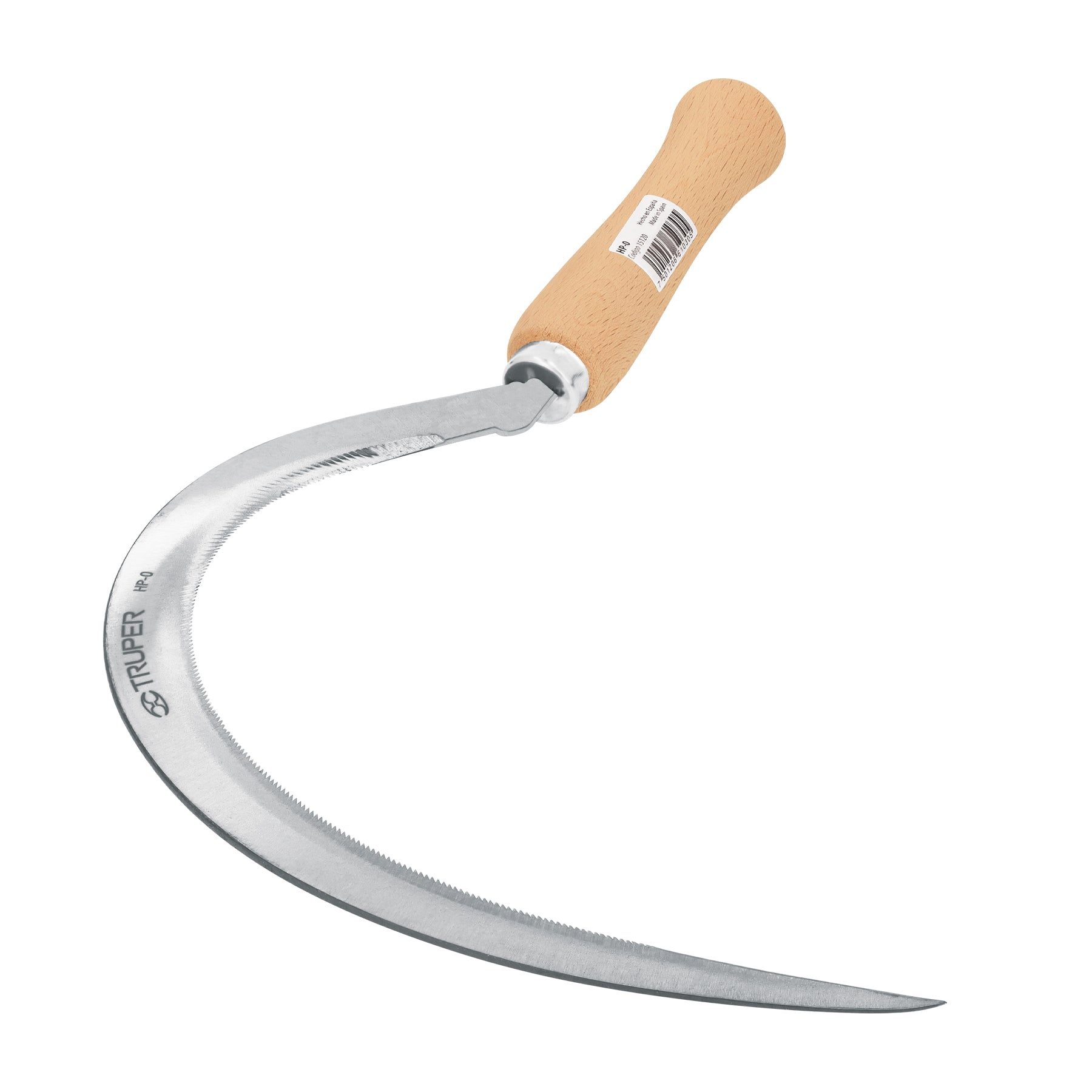 Truper HP-0, Hoz dentada # 0, para corte de hierva y maleza, 16″