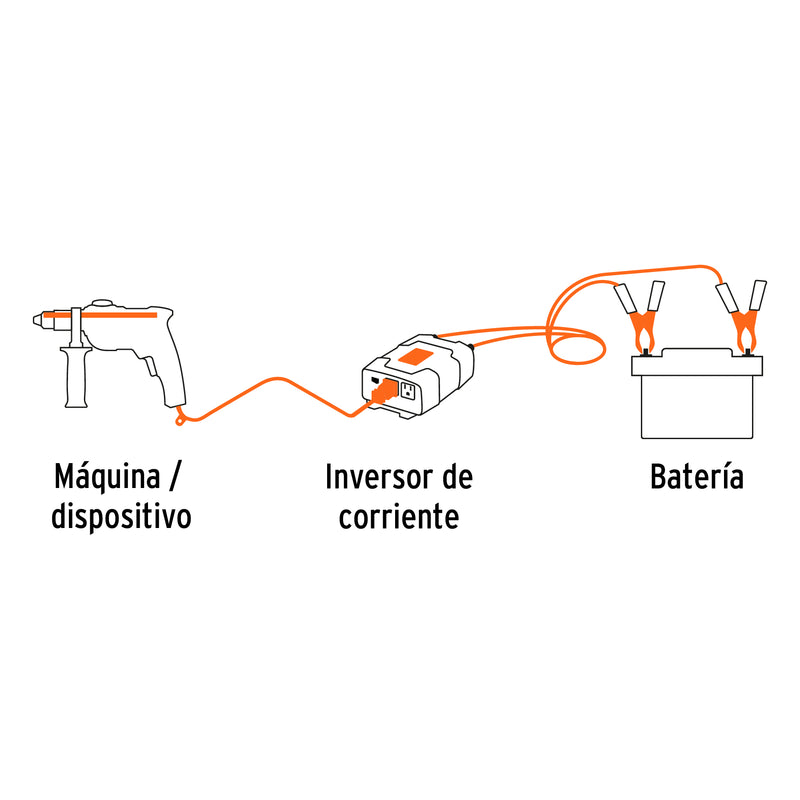 Truper INCO-1500, Inversor de corriente de 1500 W - Carzamo.com