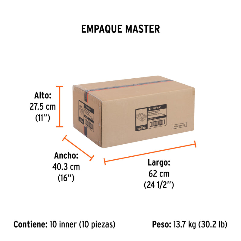 Truper INCO-750, Inversor de corriente de 750 W - Carzamo.com