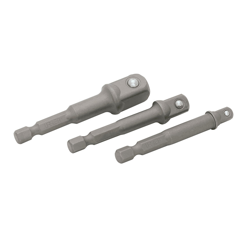 Juego de adaptadores para dados, varios cuadros, 3 piezas en blíster Urrea