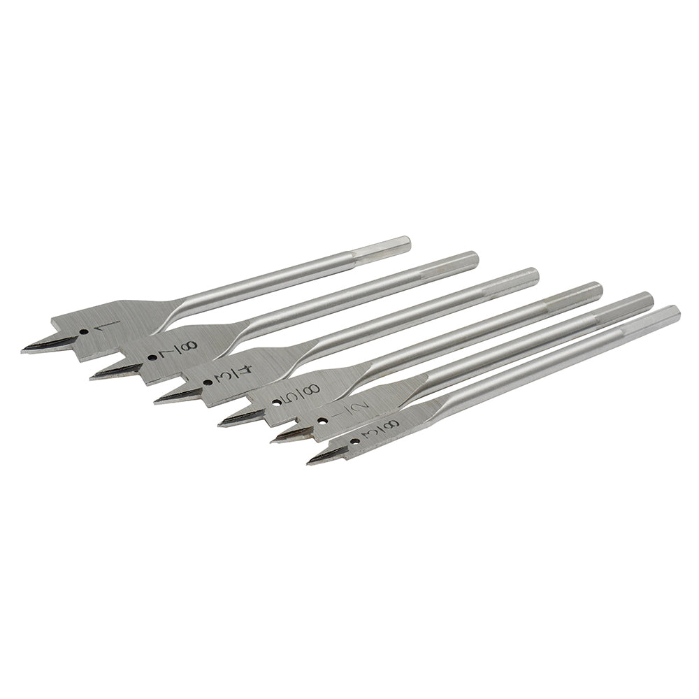 Juego de brocas para madera de acero al carbono tipo manita zanco hexagonal, 6 piezas Surtek