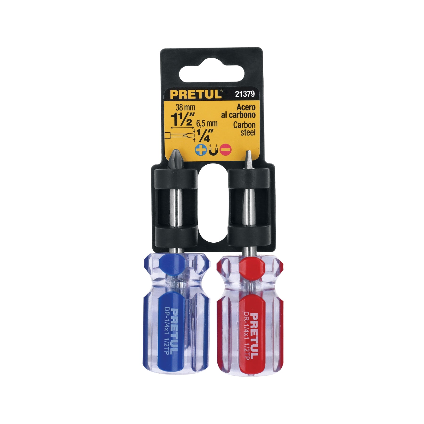 Pretul JDT-2TP, Dúo de desarmadores tipo trompo, mango de PVC