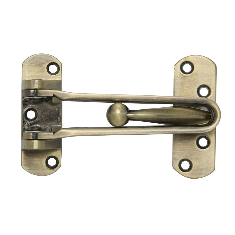 Pasador de seguridad para puerta abatible acabado latón antiguo Lock