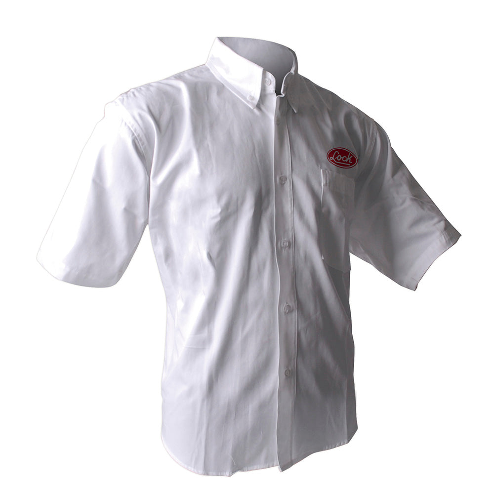 Camisa de manga corta para caballero, color blanco talla XL Lock