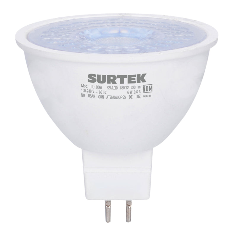 Lámpara de LED tipo GU5.3, 4 W luz cálida Surtek