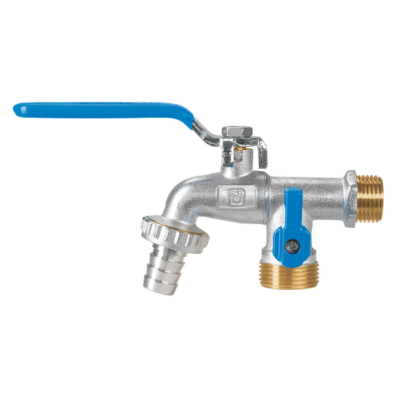 Llave de esfera doble salida 1/2" de latón, FOSET - Carzamo.com