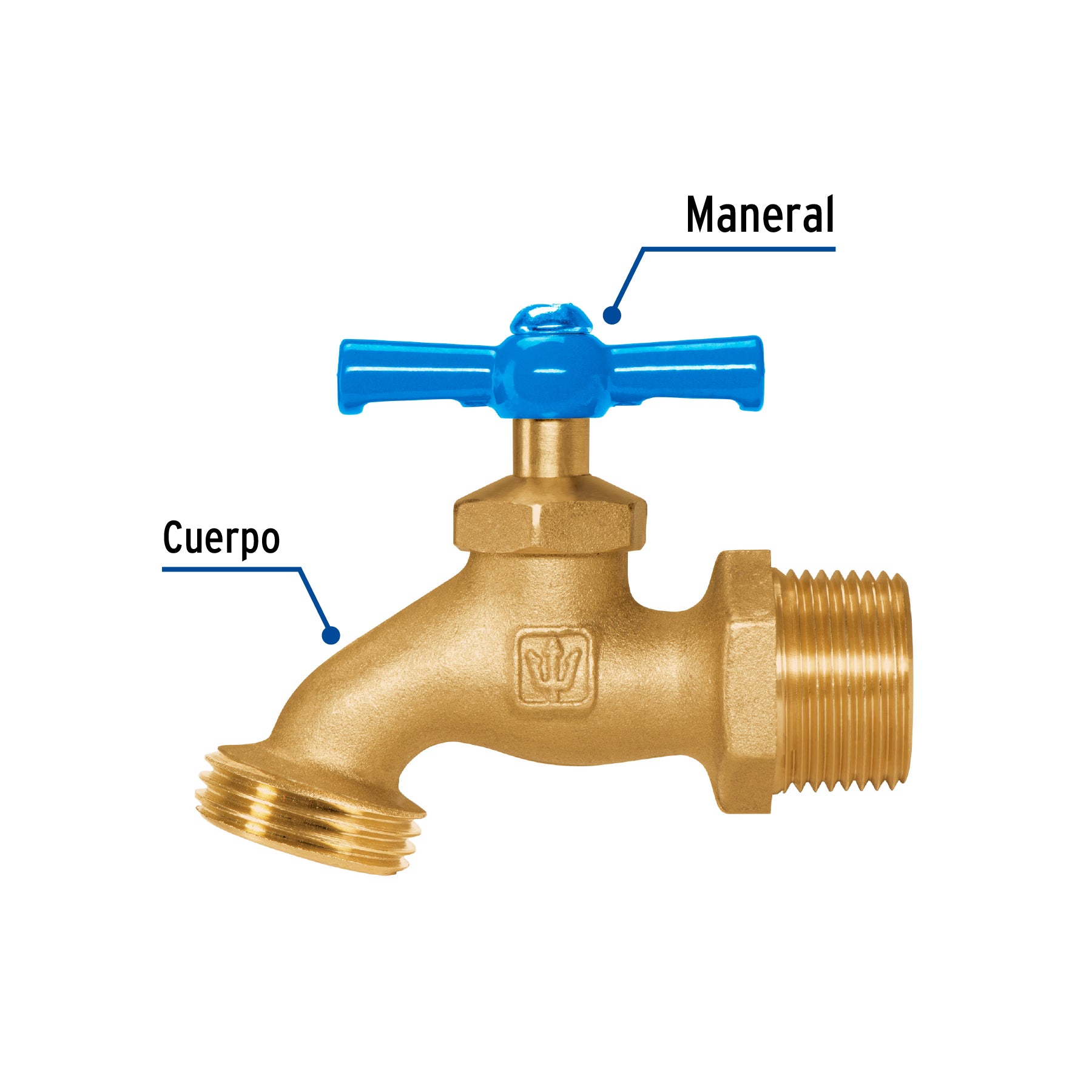 Foset LLJ-180, Llave para manguera de latón 3/4″ 180 g