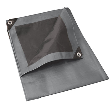 Lona de polietileno reforzada color gris, 6 x 9 m Surtek