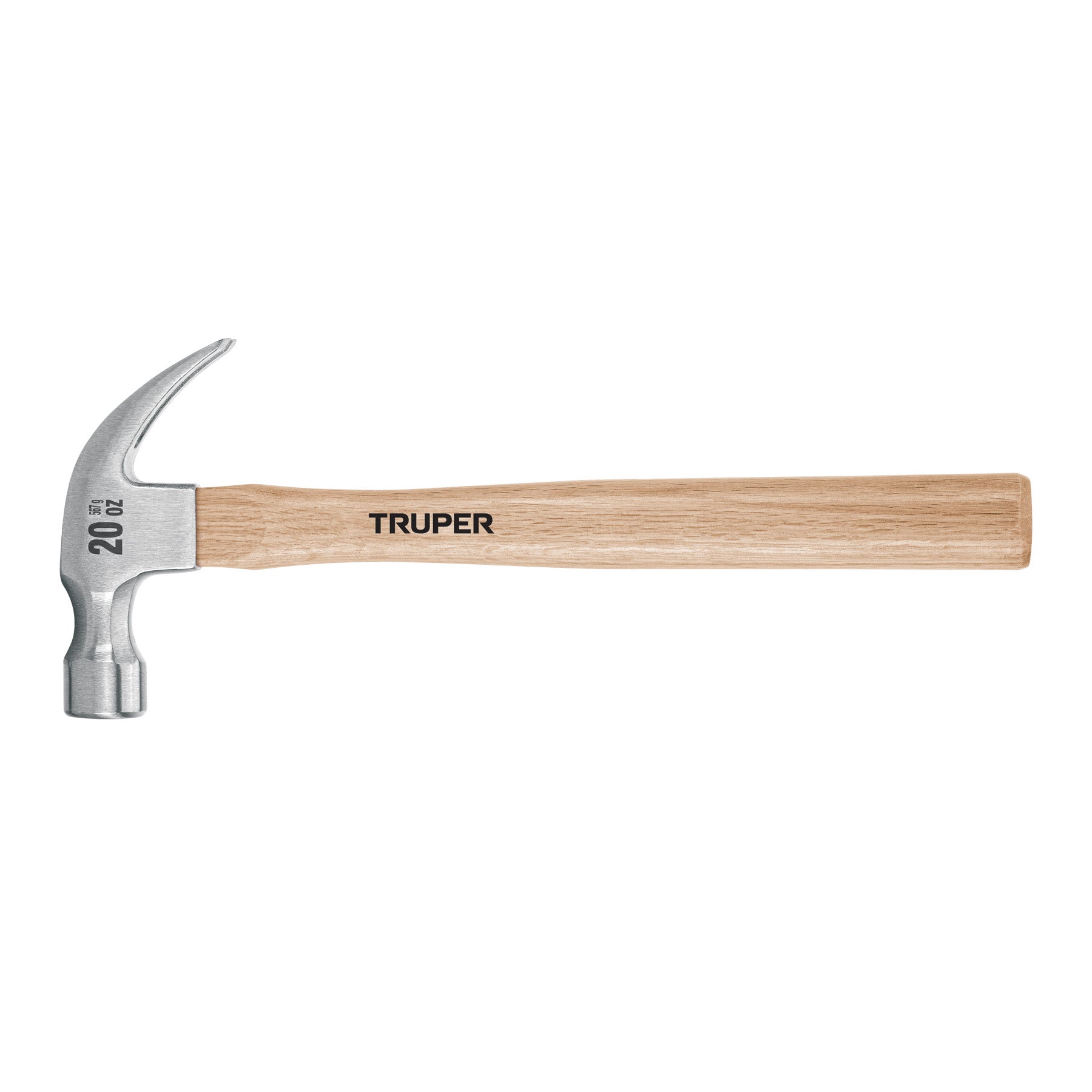 Truper MA-20, Martillo uña curva, cabeza pulida, 20 oz