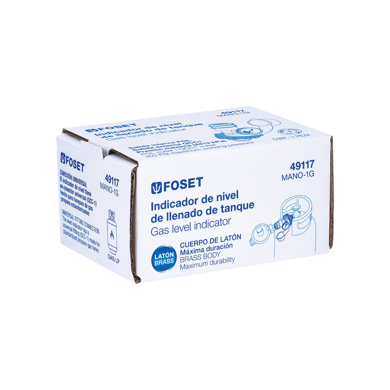 Indicador de nivel de llenado para cilindro de gas, FOSET MANO-1G - Carzamo.com
