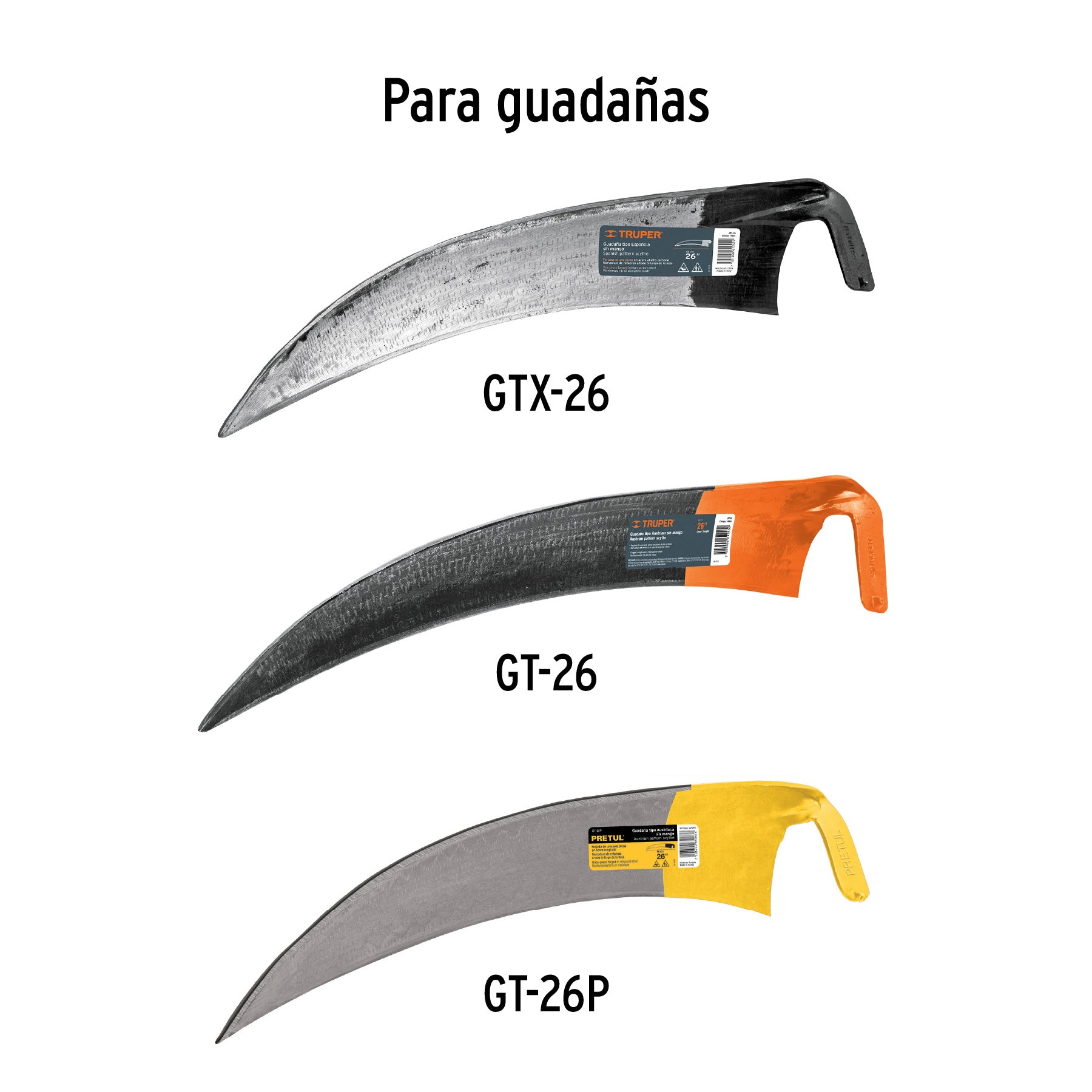Truper MG-GT-26, Mango con abrazadera para guadaña