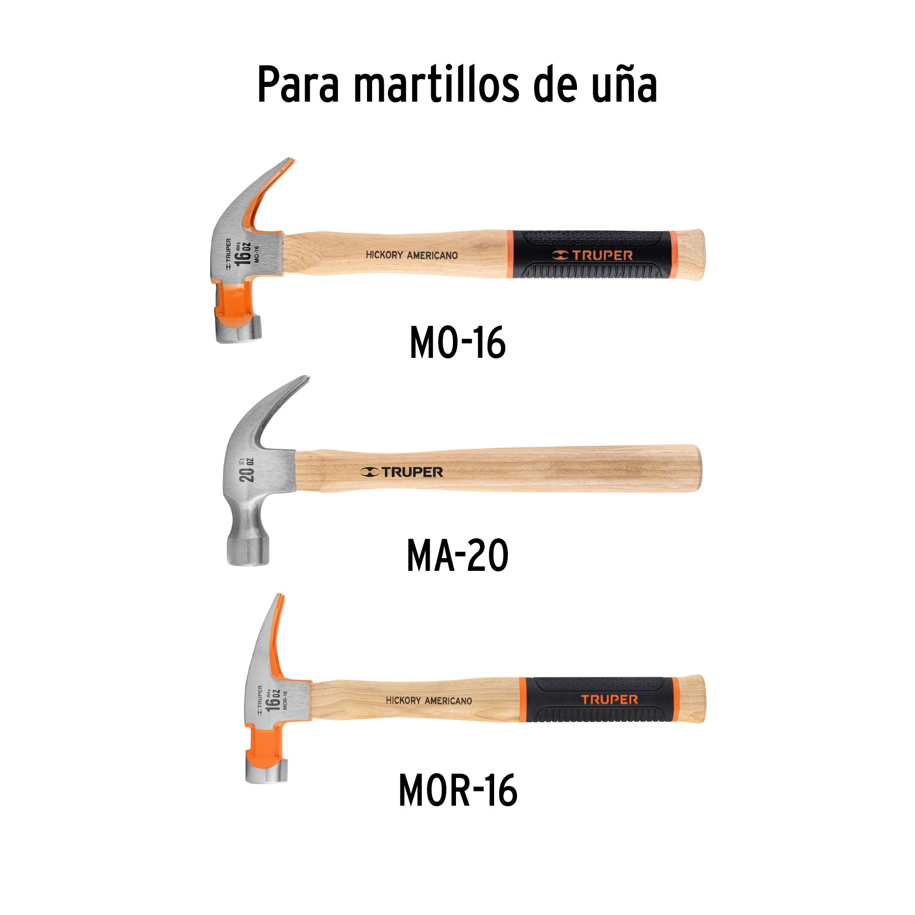 Truper MG-MO-13/16, Mango de reposición para martillos MO-16, MO-20 Y MOR-16