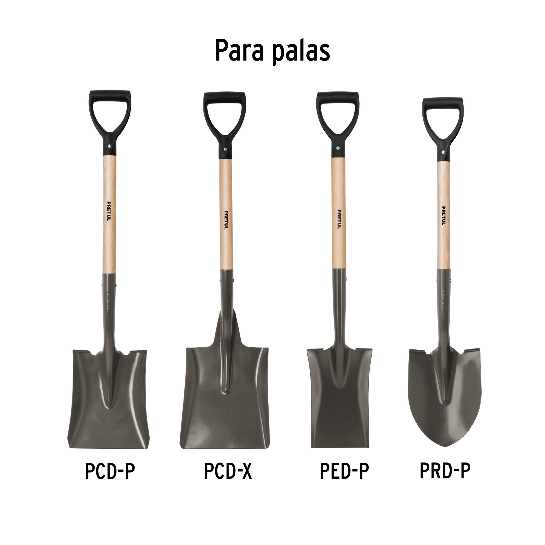 Pretul MG-PDP-Y, Mango de repuesto para pala Pretul, puño ″Y″