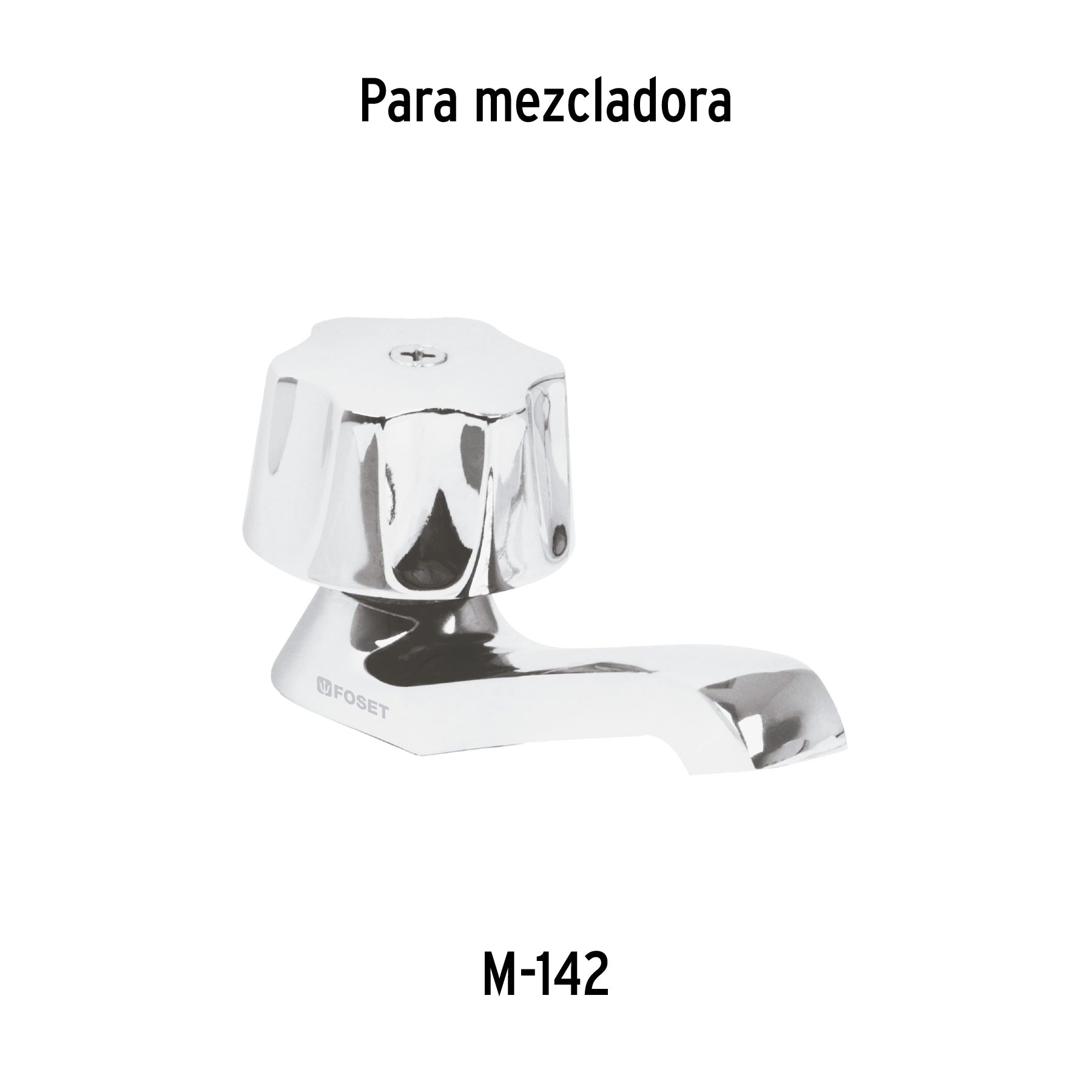 Foset Basic MM-100I, Maneral hexagonal metálico para lavabo y fregadero