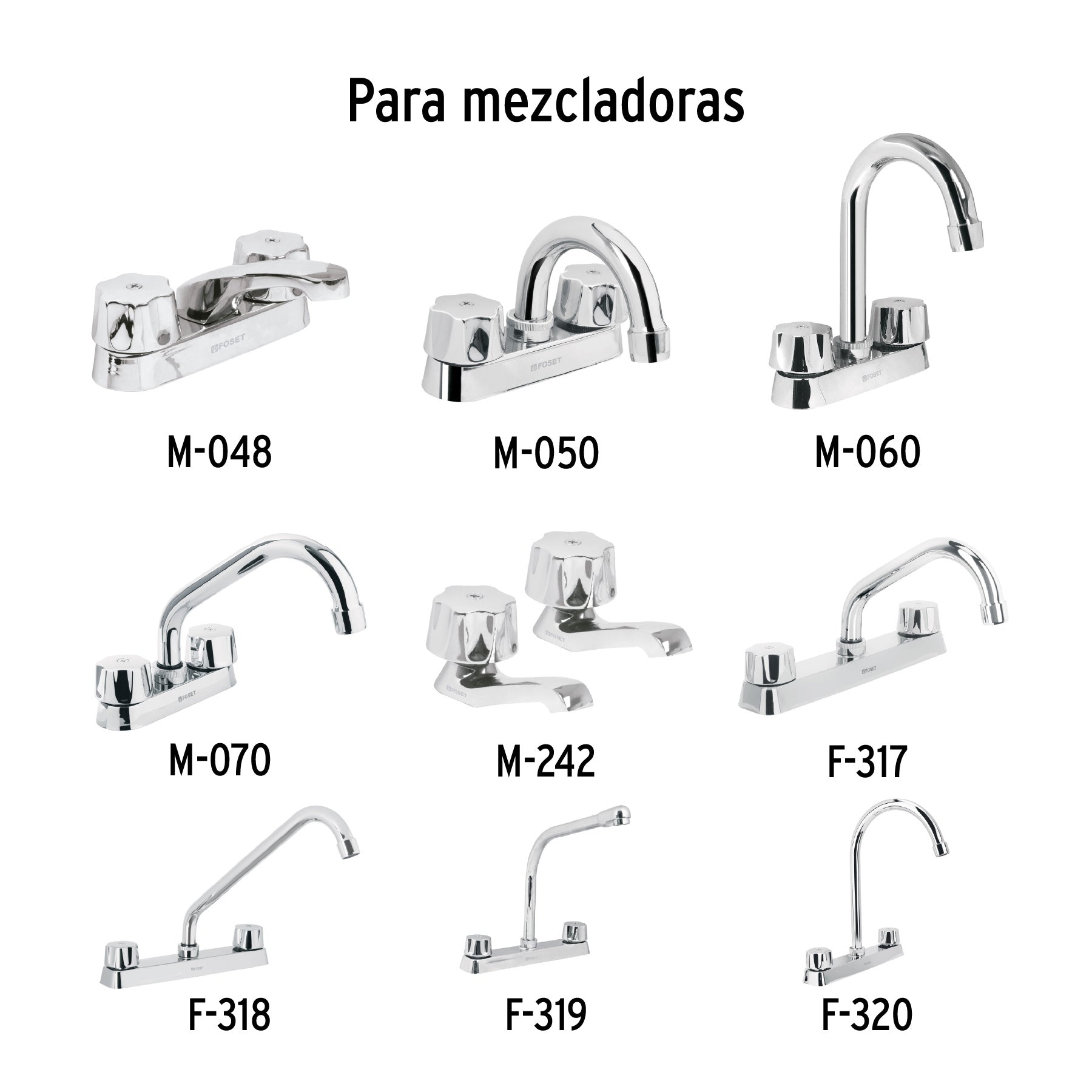 Foset Basic MM-100, Juego de manerales metálicos