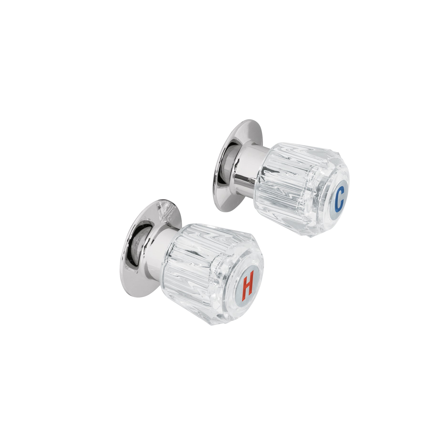 Foset Basic MR-200, Juego 2 manerales para regadera, de acrílico, Basic