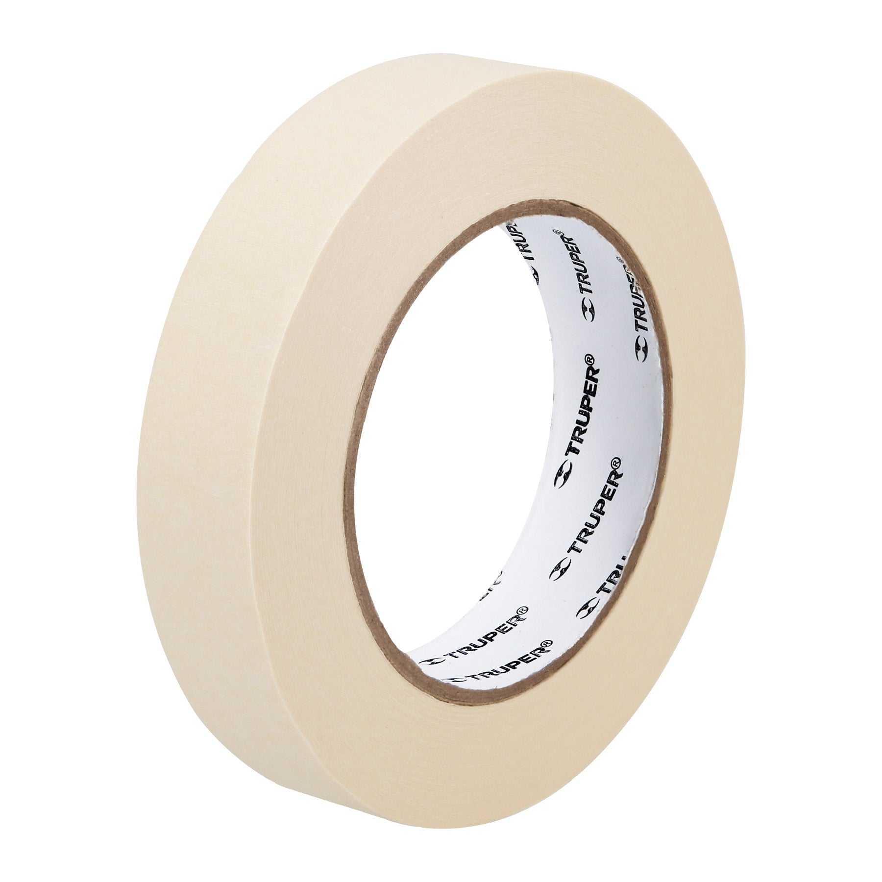 Truper MSK-1, Cinta masking tape, 1″ x 50 m, adhesivo de hule - Carzamo.com