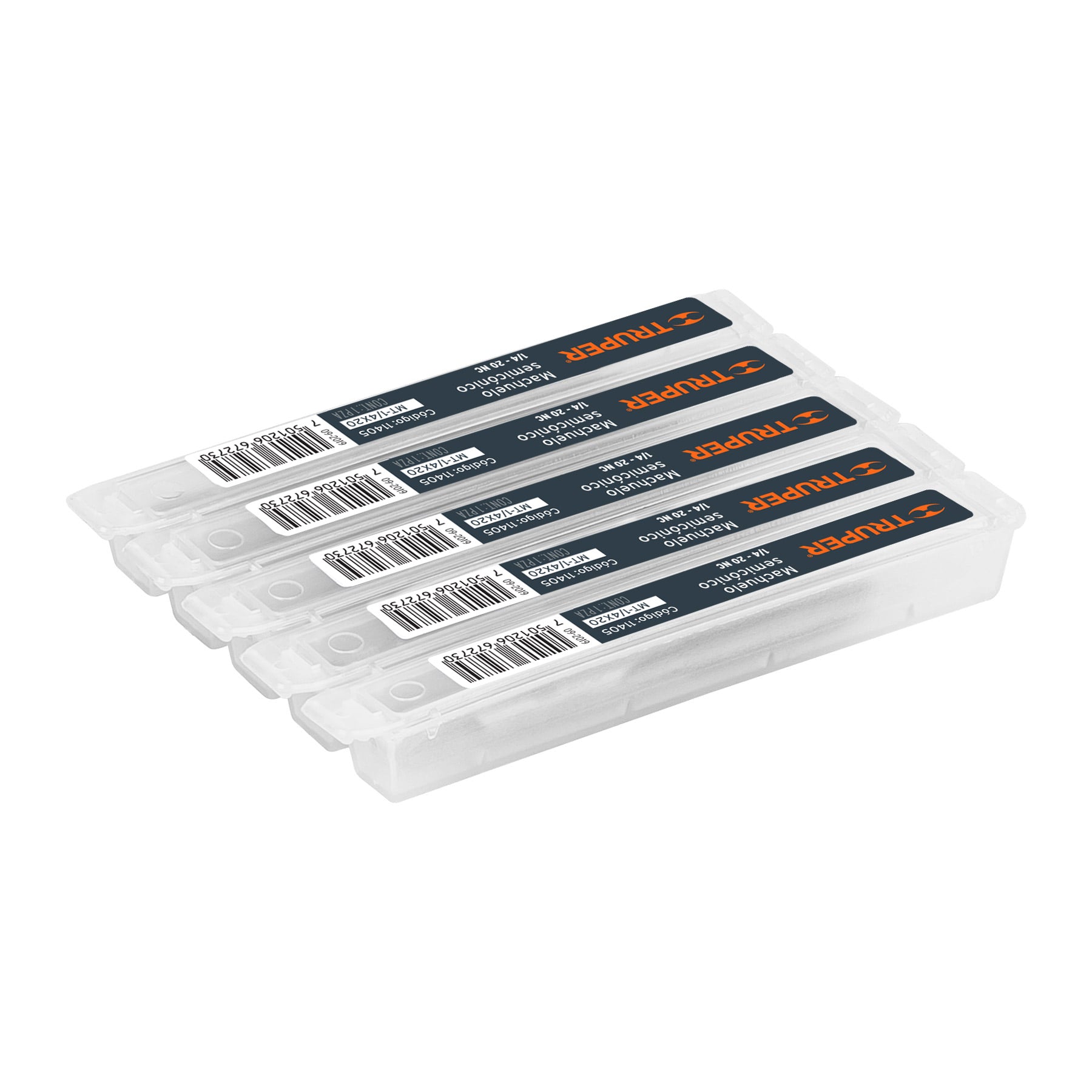 Truper MT-1/4X20, Machuelo semicónico 7/32″, Paquete con 1 pieza