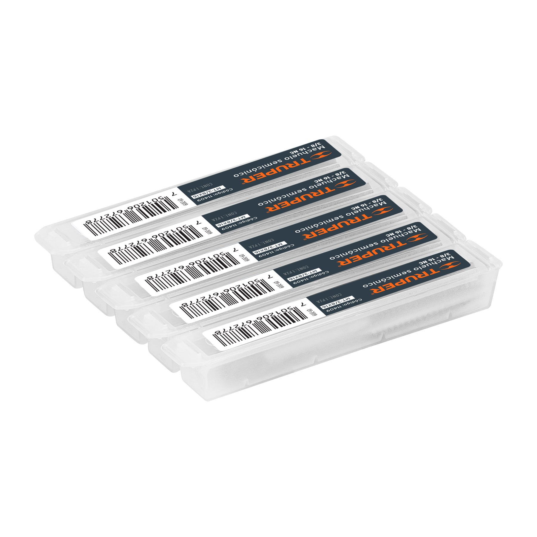 Truper MT-3/8X16, Machuelo semicónico 5/16″, Paquete con 1 pieza