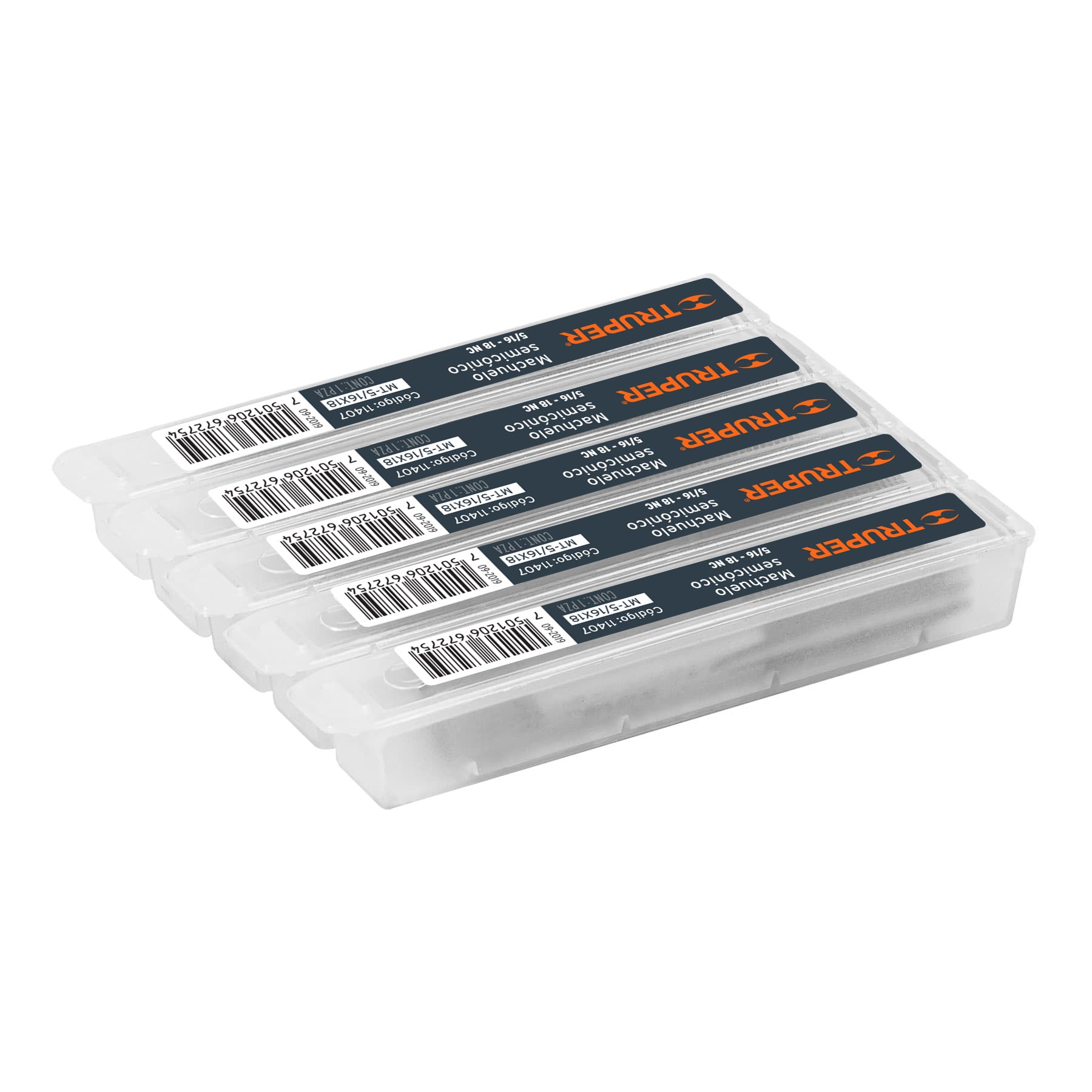 Truper MT-5/16X18, Machuelo semicónico 1/4″, Paquete con 1 pieza