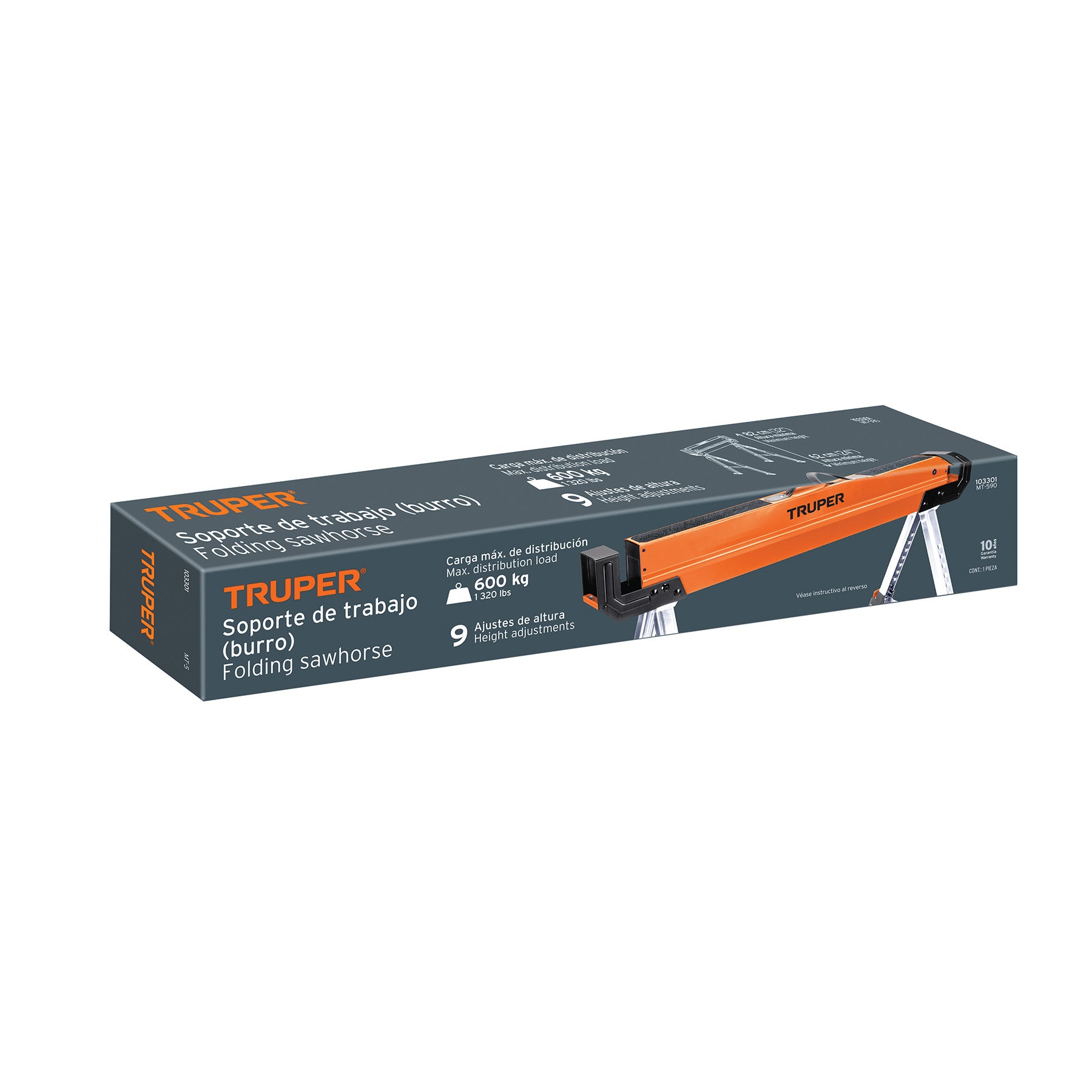 Burro/Mesa de trabajo, multiusos, TRUPER MT-590