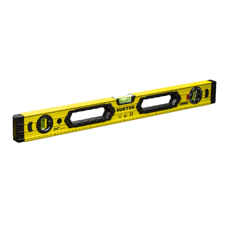 Nivel magnético anti-impacto de aluminio 24" Surtek
