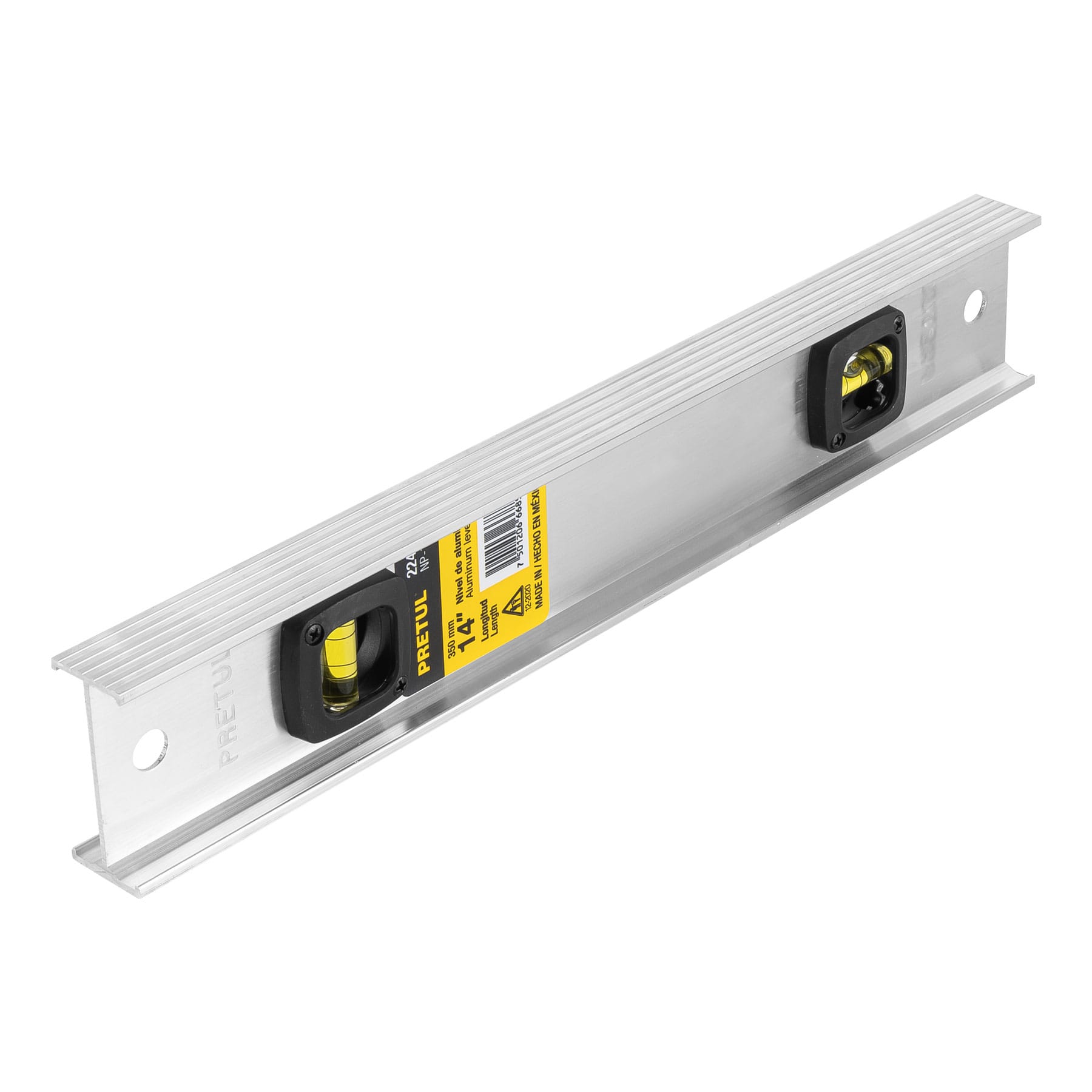 Nivel de 14" con cuerpo de aluminio, PRETUL NP-14P