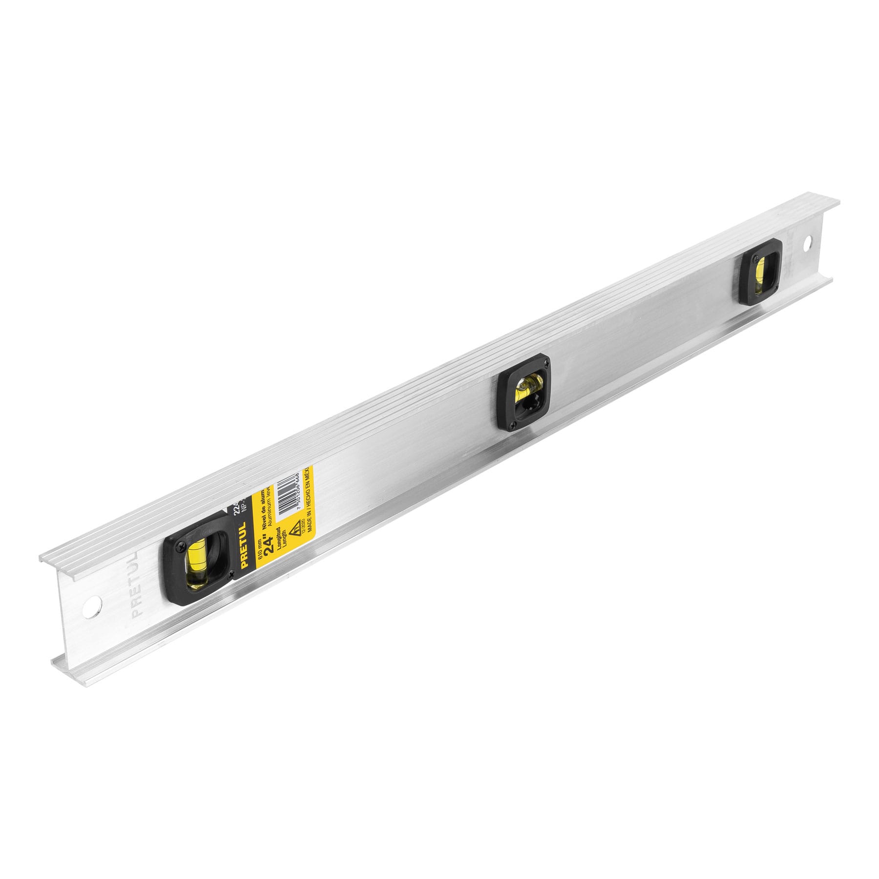Nivel de 24" con cuerpo de aluminio, PRETUL NP-24P