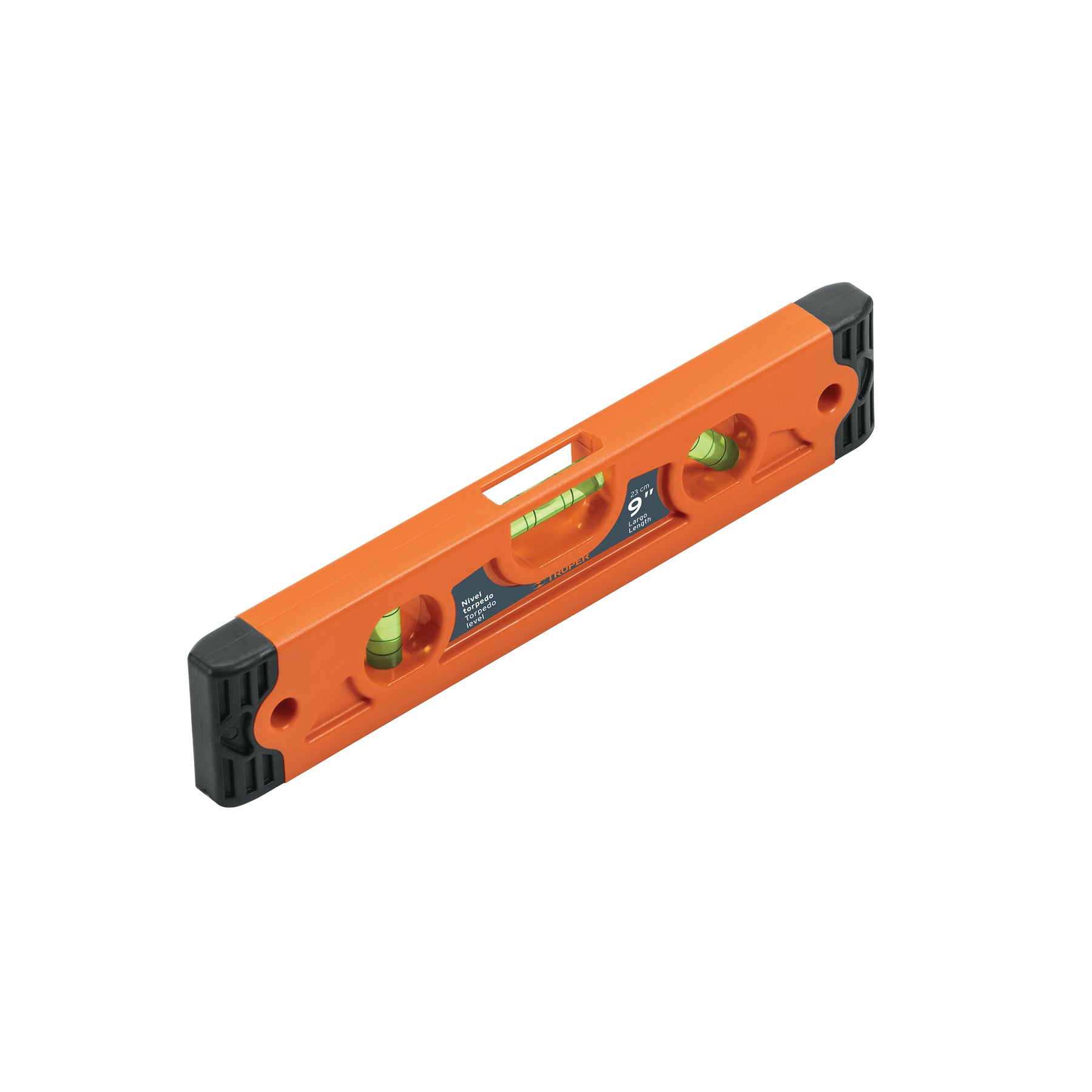 Truper NT-9 Nivel torpedo magnético 9″ cuerpo plástico ABS, color, pack of/paquete de 1