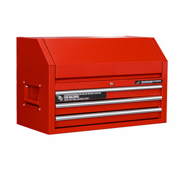 Gabinete superior 3 gavetas color rojo serie P 36" Urrea