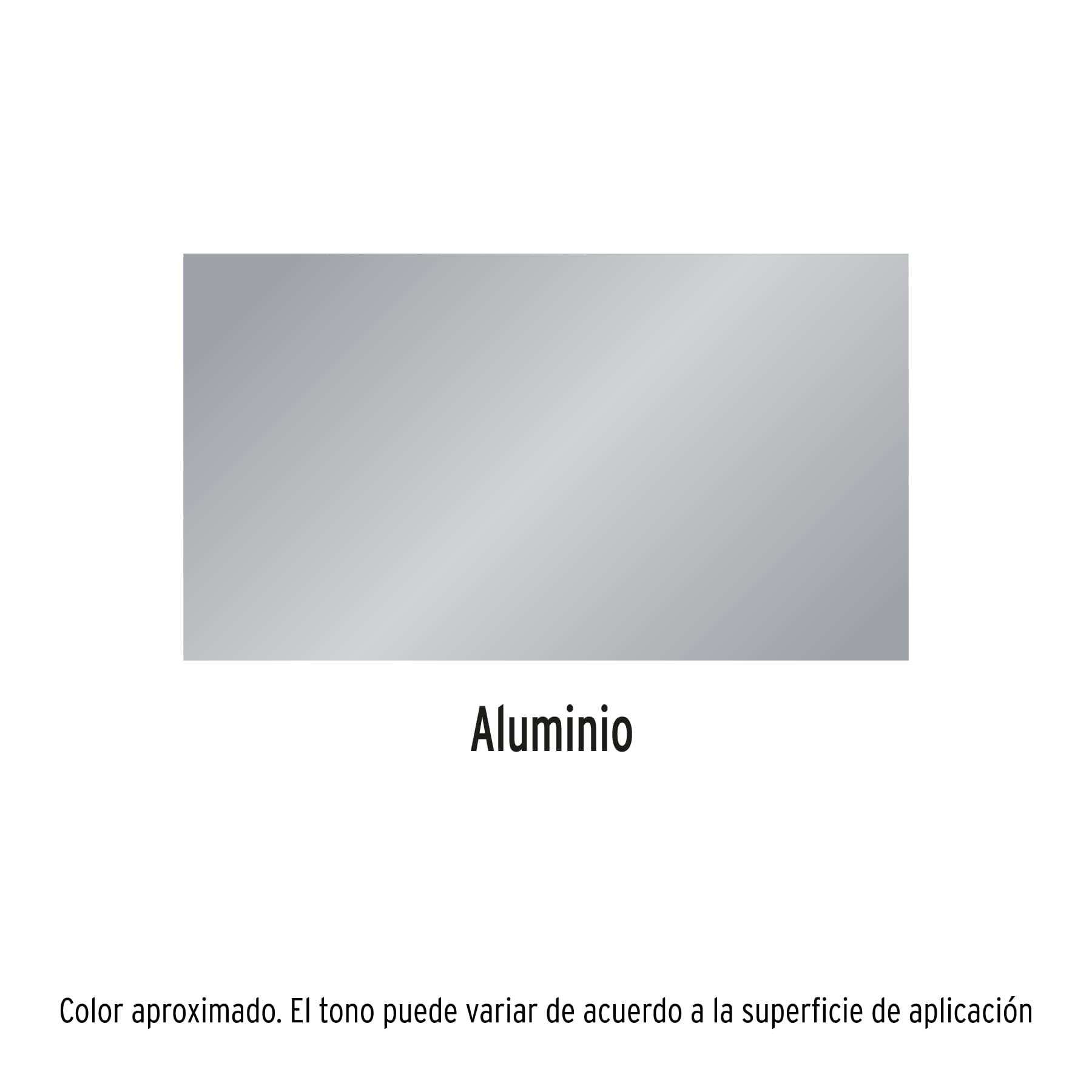 Truper PA-ALTE-A, Pintura (Esmalte acrílico) aerosol, alta temperatura, aluminio