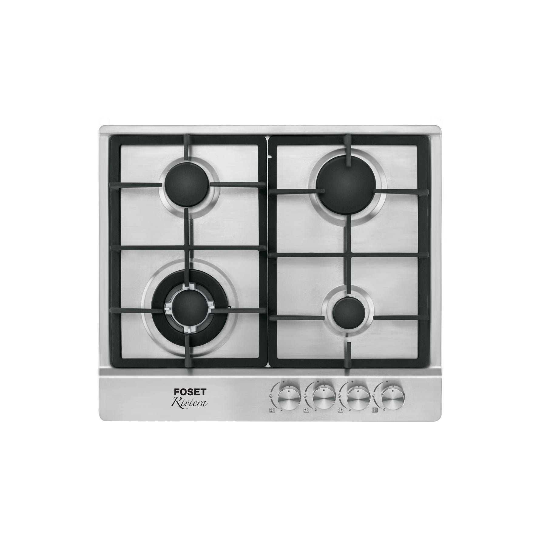 Parrilla de Gas Empotrable RIVIERA PAE-604GA 60 cm 4 Quemadores Acero Inoxidable