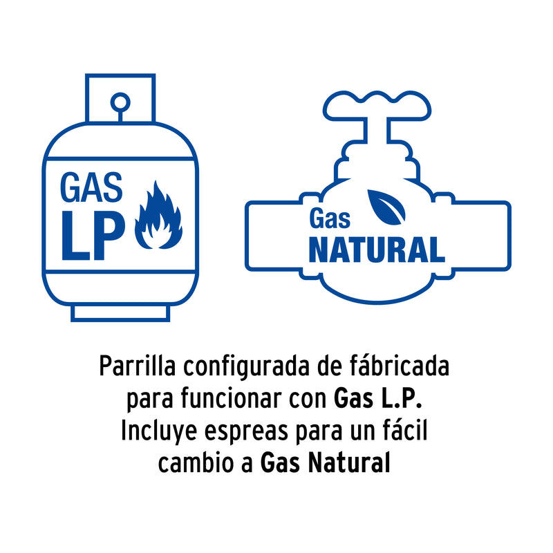 Parrilla de Gas Empotrable RIVIERA PAE-604GV 60 cm 4 Quemadores Vidrio Negro - Carzamo.com