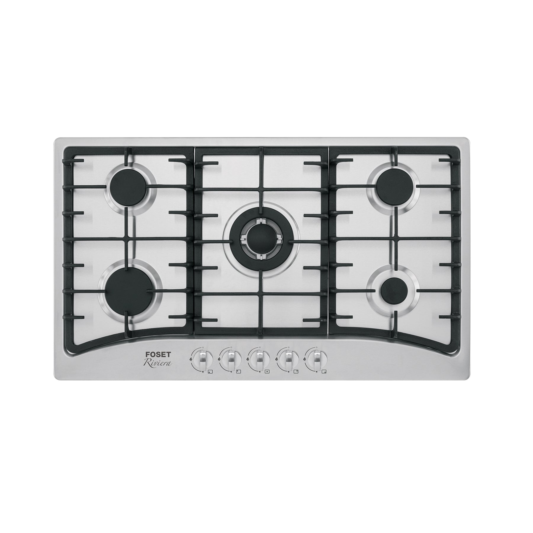 Parrilla de Gas Empotrable RIVIERA PAE-905GA 90 cm 5 Quemadores Acero Inoxidable