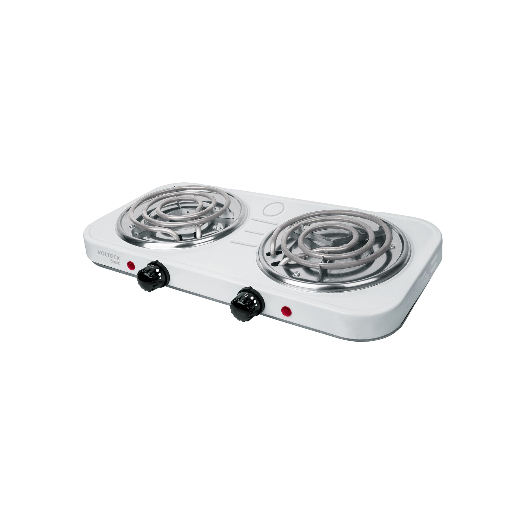 Parrilla Eléctrica BASIC PAEL-2CP Blanca con 2 Quemadores en Espiral