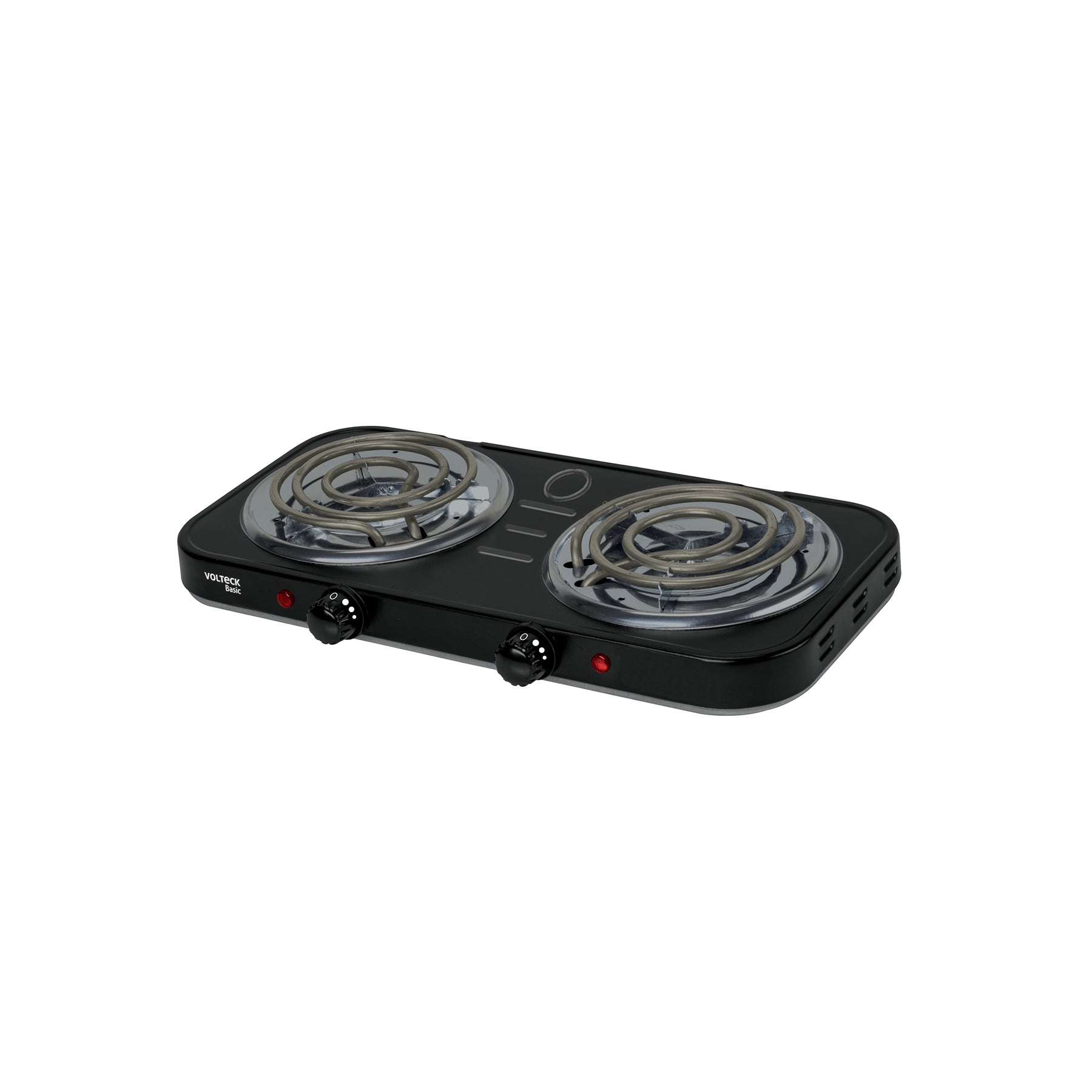 Parrilla Eléctrica BASIC PAEL-2CPN Negra con 2 Quemadores en Espiral