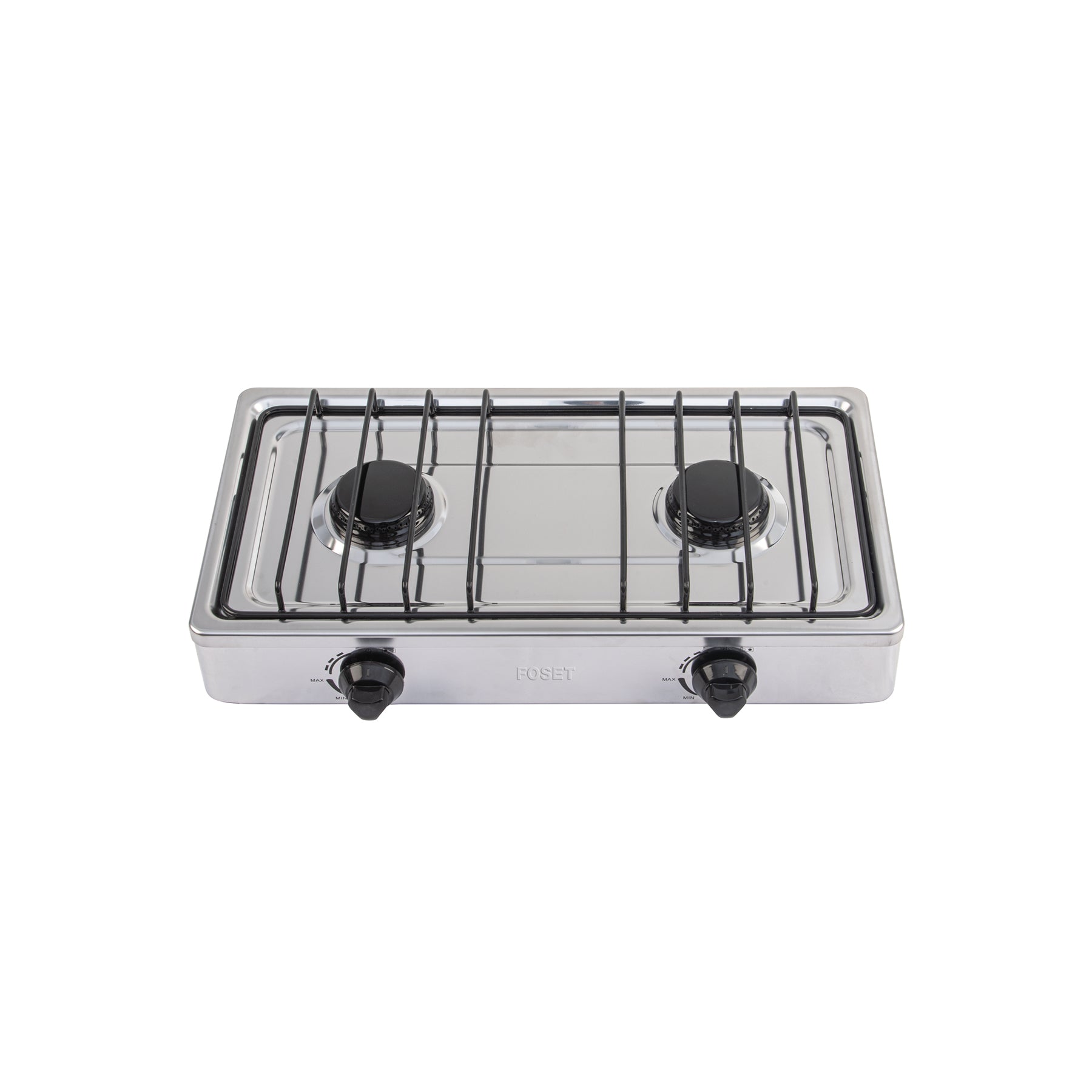 Parrilla de Gas FOSET PAGA-2X de Sobreponer 2 Quemadores Acero Inoxidable