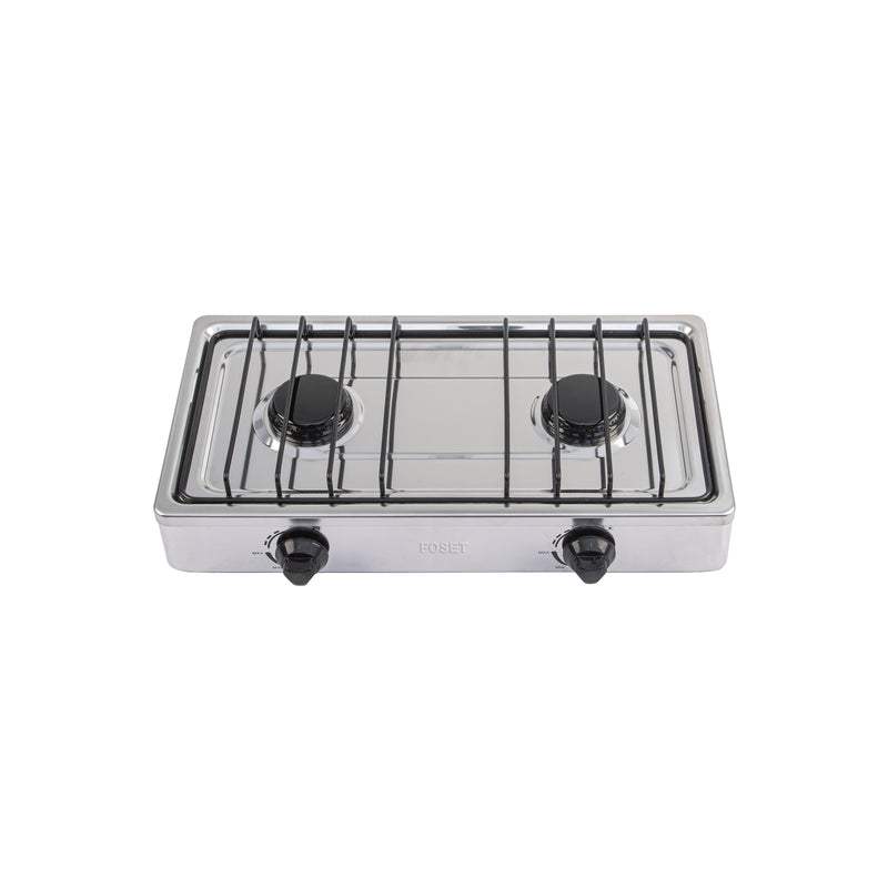Parrilla de Gas FOSET PAGA-2X de Sobreponer 2 Quemadores Acero Inoxidable - Carzamo.com