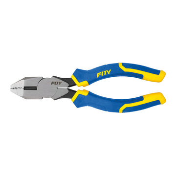 Pinza para electricista con mango bimaterial corte lateral de 7" Foy