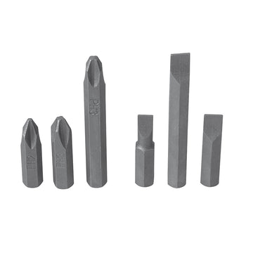 Juego de puntas de impacto combinadas intercambiables para destornillador D10,6 pz en cajP Surtek