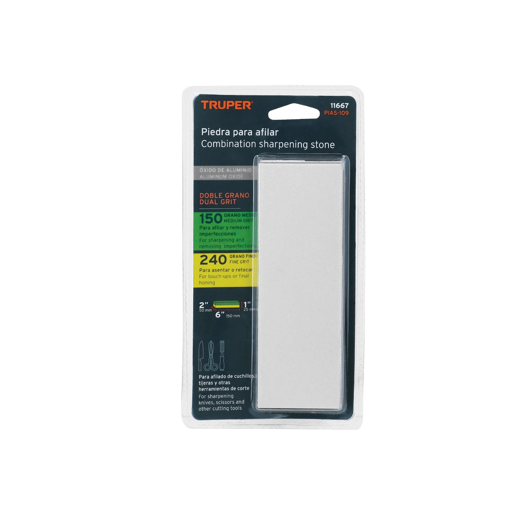 Truper PIAS-109, Piedra de asentar 152 X 50 X 25mm