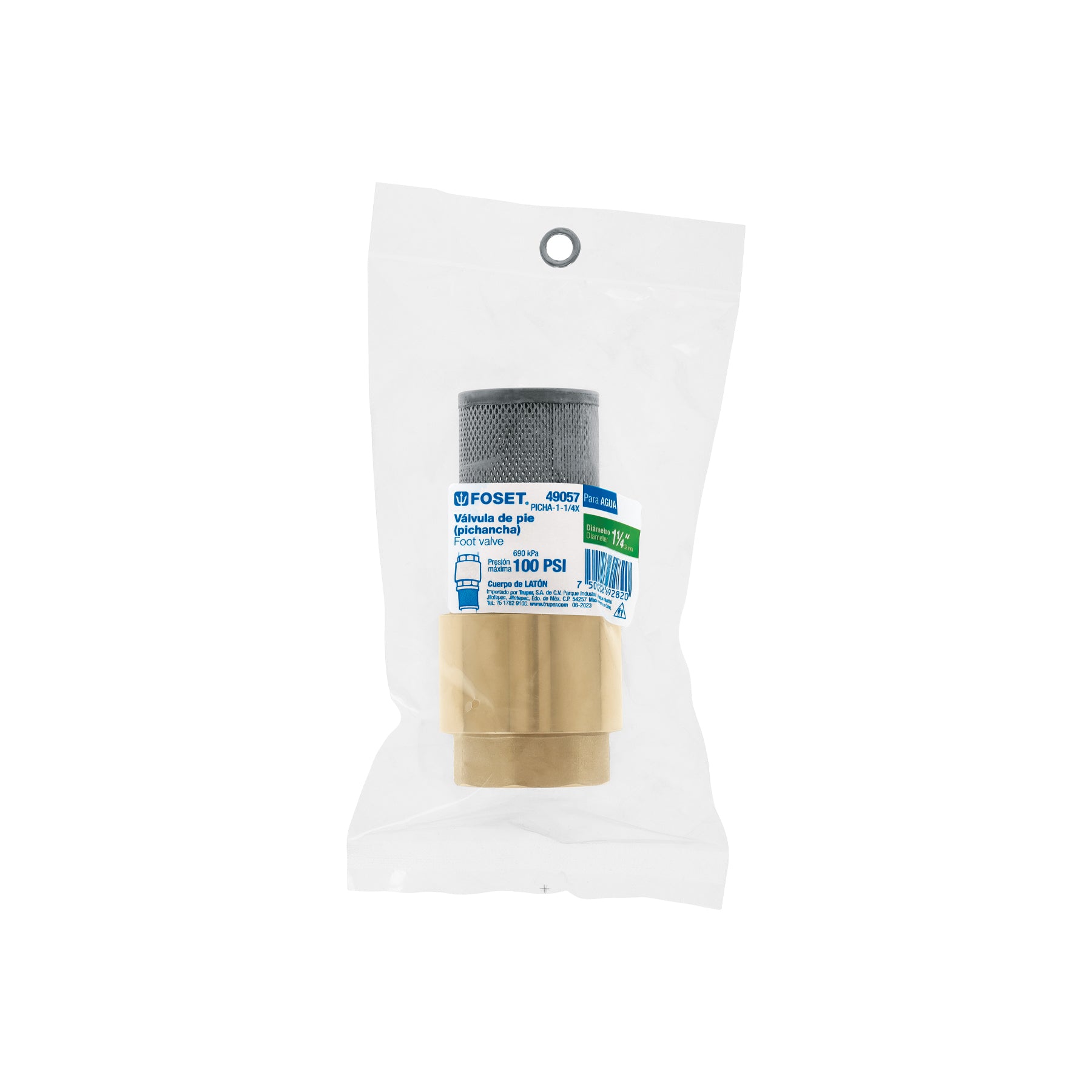 Foset PICHA-1-1/4X, Pichancha con rejilla acero inoxidable 1-1/4″