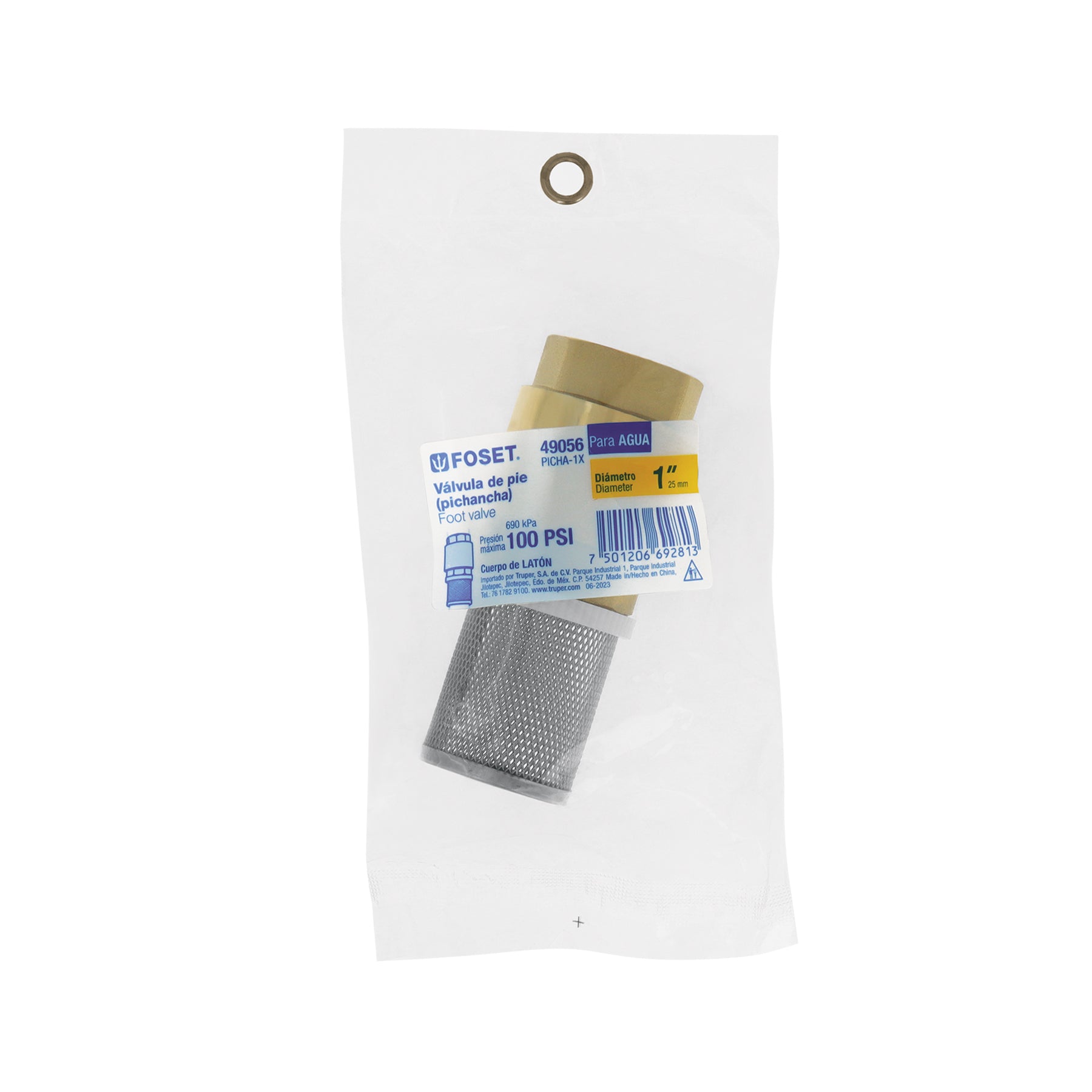 Foset PICHA-1X, Pichancha con rejilla acero inoxidable 1″