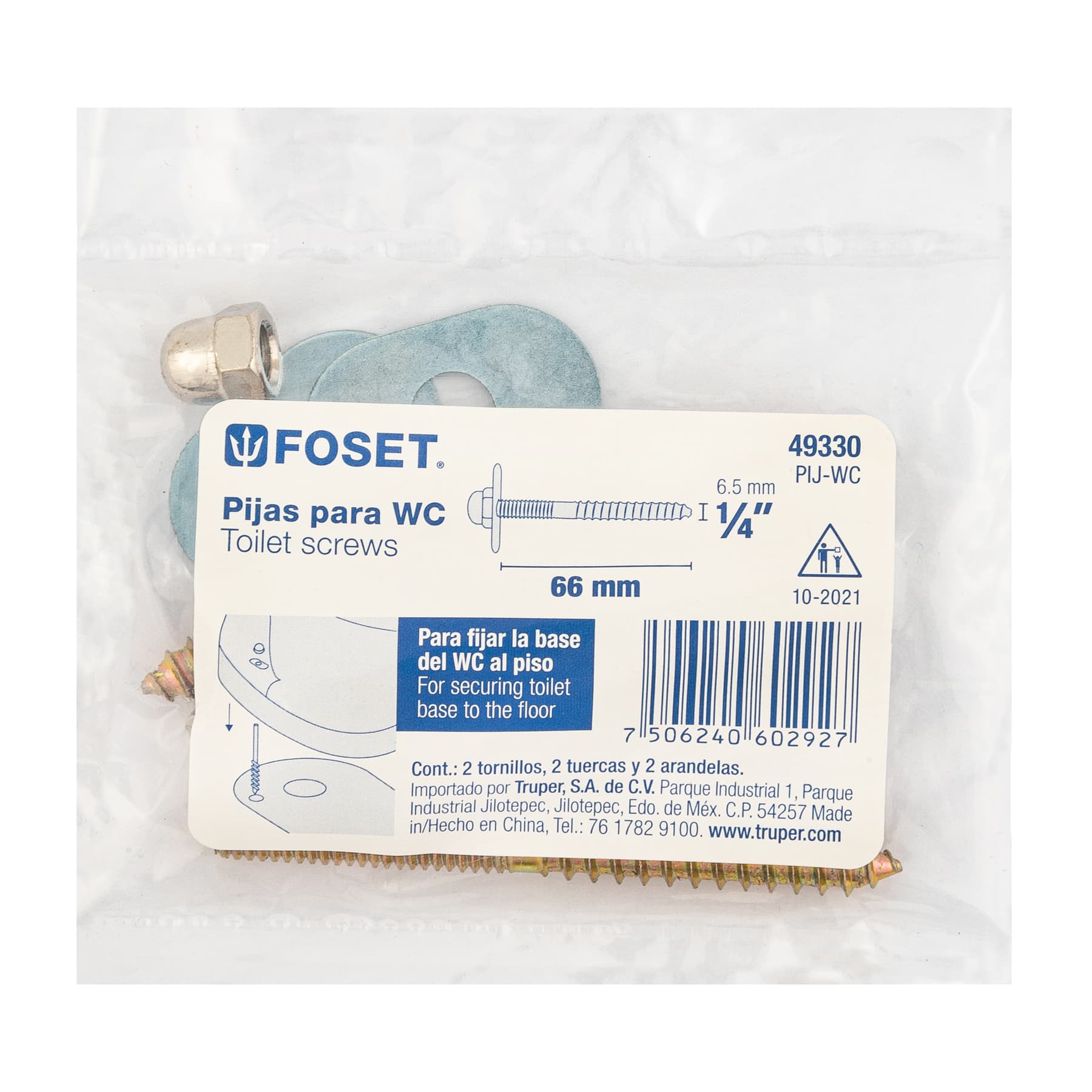 Foset PIJ-WC, Pijas para sanitario