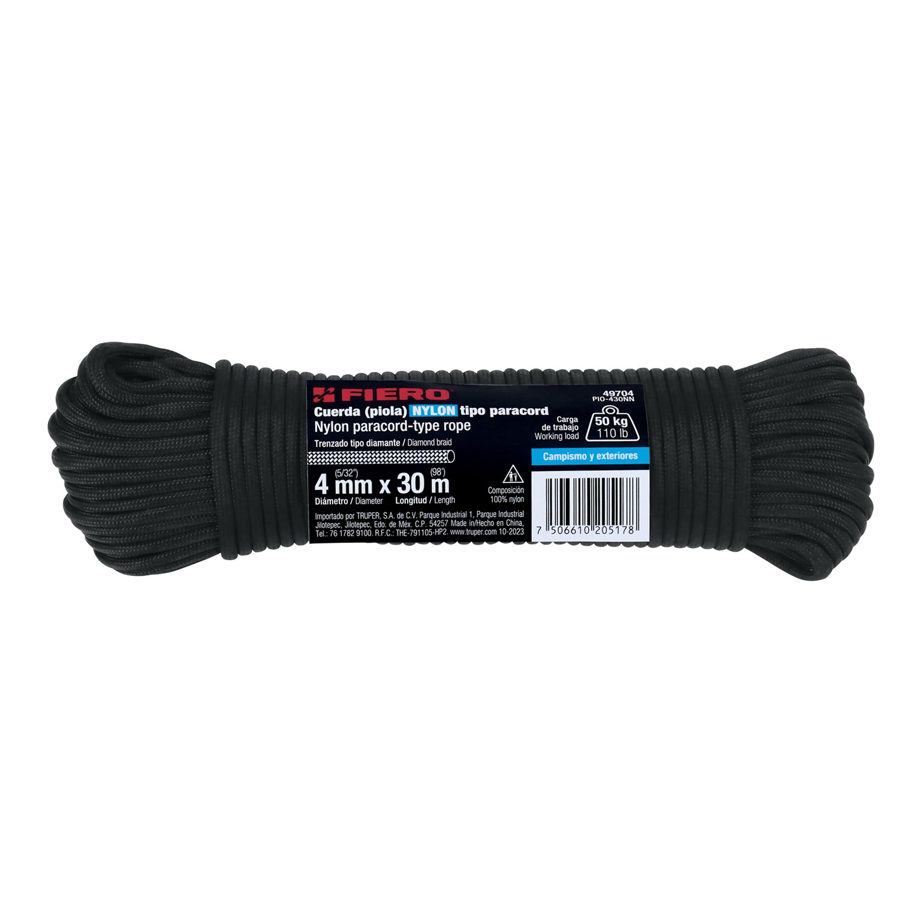 Fiero Cuerda (piola) Nylon Tipo Paracord
