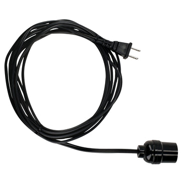 Portalámpara con cable de alimentación 2 x 18 4 m Surtek